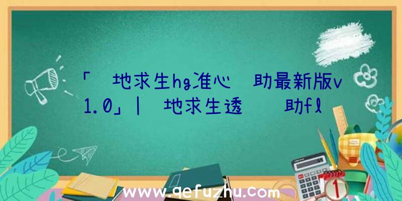 「绝地求生hg准心辅助最新版v1.0」|绝地求生透视辅助fl